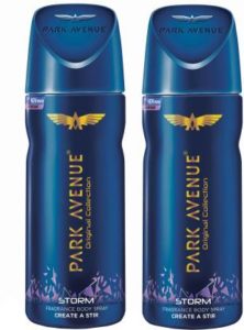 Park Avenue Strom Deodorant Spray - For Men (300 ml, Pack of 2)