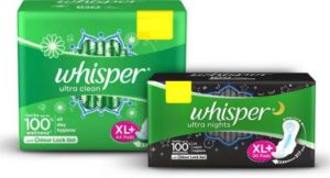 Whisper Ultra Clean Sanitary pads