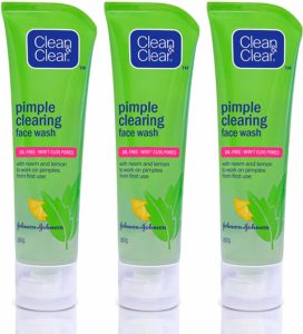 Amazon- Buy Clean & Clear Pimple Clearing Face Wash, 80g (Pack of 3) for Rs 178