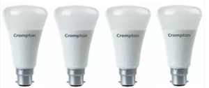 Crompton 10 W Standard B22 LED Bulb  (White, Pack of 4)