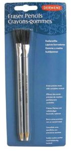 DERWENT Eraser Pencil and Brush Blister (Pack of 2)