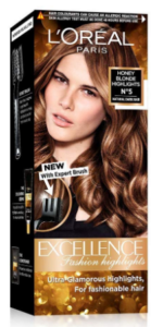 L'Oreal Paris Excellence Fashion Highlights Hair Color, Honey Blonde, (29ml + 16g)