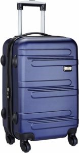 Amazon- Buy Princeware Melbourne DLX ABS 58 cms Navy Blue Hardsided Cabin Luggage