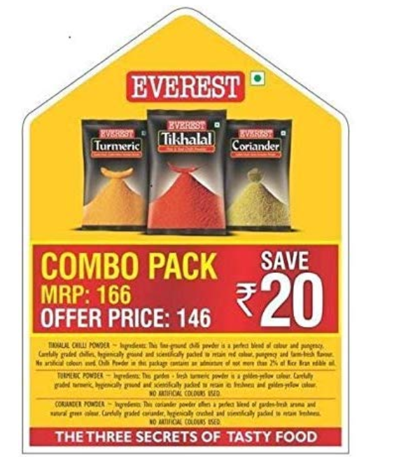 Everest Spice Combo Pack of 3 (600g)