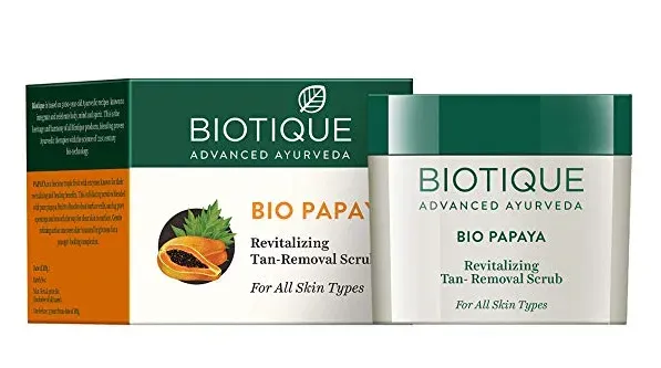 Biotique Bio Papaya Revitalizing Tan-Removal Scrub, 235g