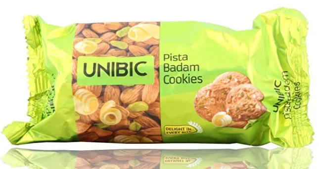 Unibic Cookies, Pista Badam, 75g Carton