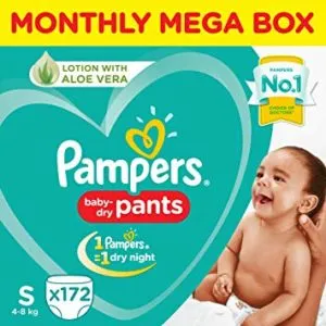 Pampers Small Size Diaper Pants Monthly Box Rs 1164 amazon dealnloot