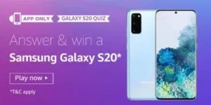 Amazon-Samsung-S20-Quiz