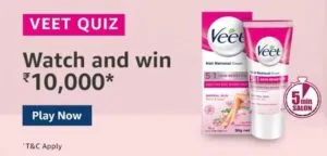 Amazon-Veet-Quiz-Answers