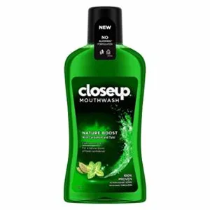 Closeup Nature Boost Mouthwash 500 ml Rs 150 amazon dealnloot