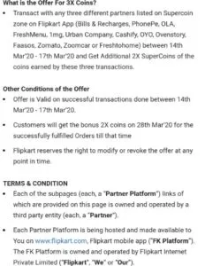 Flipkart Terms & Conditions