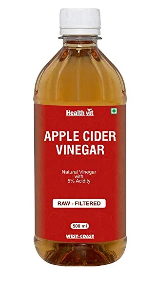 Healthvit Natural Apple Cider Vinegar with Mother Vinegar Raw