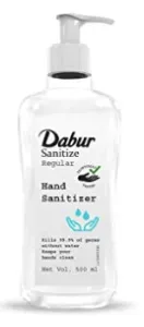 Dabur Sanitize Hand Sanitizer| 60% Alcohol Based Sanitizer (Lemon) - 500 ml