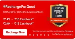 Recharge for friends and family and win cashback