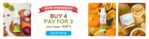 Buy 4 Pay for 3 on all products