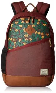 Gear 30 Ltrs Maroon and Brown Casual Backpack