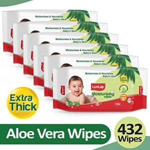 LuvLap Paraben Free Extra Thick Baby Wipes Rs 356 amazon dealnloot