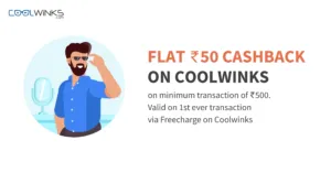 Rs 50 cashback on Coolwinks on Minimum transaction of Rs 500