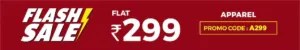 Men's & Women's Apparel at flat Rs 299