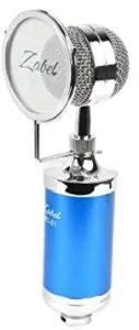 Zabel Condenser Microphone with Shock Mount and Pop Filter - Blue