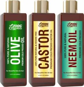 Zorg Organics Combo of Olive Oil Castor Rs 230 flipkart dealnloot