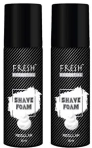 Fresh Essential Shave Foam - Regular, 50 ml (Pack of 2)