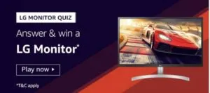 LG Monitor Quiz Win LG Monitor