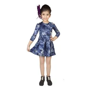 ADDYVERO Girl s Cold Sleeve Printed Dress Rs 201 amazon dealnloot