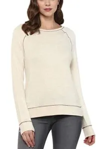 AMERICAN CREW Women s Loose Fit Sweatshirt Rs 199 amazon dealnloot