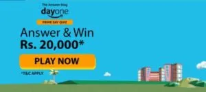 Amazon DayOne Quiz Answers Win Rs 20000