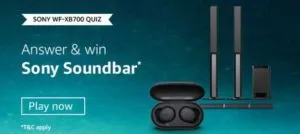 Amazon Sony WF-XB700 Quiz Answers