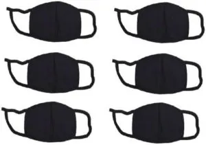 IM UNIQUE 6Pc Black Face Mask Black Rs 59 flipkart dealnloot