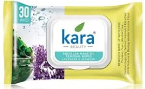 Kara Face Wipes, Seaweed & Lavender, 30 Pieces