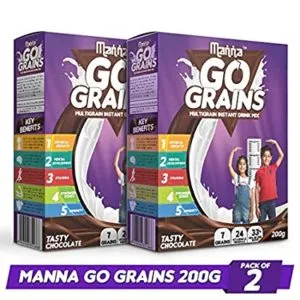 Manna Go Grains Multigrain Instant Drink Mix Rs 139 amazon dealnloot