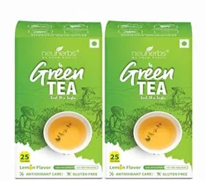 Neuherbs Green Tea for Weight Management Lemon Rs 111 amazon dealnloot