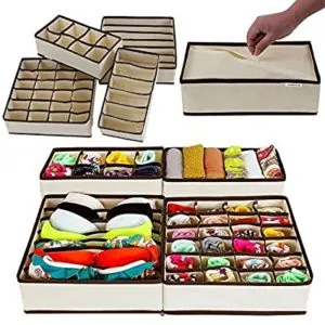 PAffy Set of 4 Foldable Drawer Dividers Rs 533 amazon dealnloot