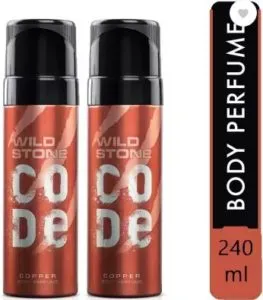 Wild Stone Code Copper - 120ml eac h - C2 Body Spray - For Men