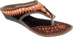 Amazingly Slip on Flats For Girls Orange Rs 99 flipkart dealnloot