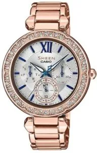 Casio Sheen Analog Silver Dial Women's Watch