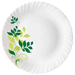 Larah by Borosil Fern Opalware Dinner Set, 33-Pieces