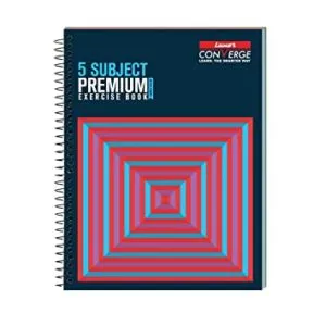 Luxor 5 Subject Spiral Premium Exercise Notebook Rs 83 amazon dealnloot