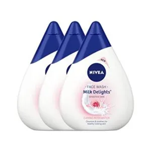 NIVEA Milk Delights Caring Rosewater For Sensitive Rs 248 amazon dealnloot