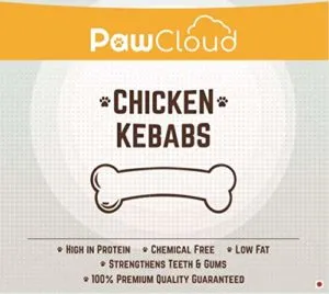 PawCloud Chicken Kebab Dog Treat 300 Gm Rs 182 amazon dealnloot