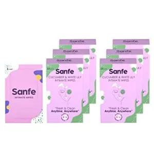 Sanfe Natural Intimate Wipes 3 in 1 Rs 164 amazon dealnloot