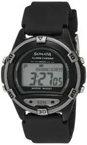 Sonata Digital Black Dial Men s Watch Rs 480 amazon dealnloot