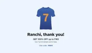 Get 100% off upto Rs 183