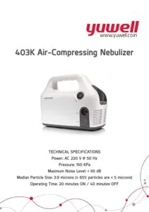 Yuwell 403K Ai Compressor Nebulizer White Rs 1074 amazon dealnloot