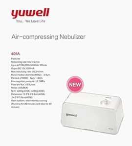 Yuwell 405A Compact Compressor Nebulizer White Rs 1021 amazon dealnloot