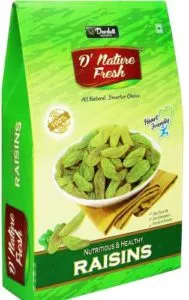 D NATURE FRESH Green Raisins 500gm Box Rs 128 flipkart dealnloot