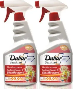 Dabur Sanitize Multipurpose Surface Cleaner Disinfectant 450 Rs 182 flipkart dealnloot